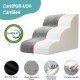 COZY KISS Dog Stairs for Small Dogs 40 cm, Pet Stairs for Couch Made of High Density Sponge, Dog Stairs Dog Ramp with Washable Cover and Non-Slip Base, 40 x 57 x 40 cm, 3 Steps, Grey COZY KISS Dog Stairs for Small Dogs 40 cm, Pet Stairs for Couch Made of High Density Sponge, Dog Stairs Dog Ramp with Washable Cover and Non-Slip Base, 40 x 57 x 40 cm, 3 Steps, Grey