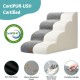 COZY KISS Dog Stairs for Small Dogs 40 cm, Pet Stairs for Couch Made of High Density Sponge, Dog Stairs Dog Ramp with Washable Cover and Non-Slip Base, 40 x 57 x 40 cm, 3 Steps, Grey COZY KISS Dog Stairs for Small Dogs 40 cm, Pet Stairs for Couch Made of High Density Sponge, Dog Stairs Dog Ramp with Washable Cover and Non-Slip Base, 40 x 57 x 40 cm, 3 Steps, Grey