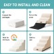 COZY KISS Dog Stairs for Small Dogs 40 cm, Pet Stairs for Couch Made of High Density Sponge, Dog Stairs Dog Ramp with Washable Cover and Non-Slip Base, 40 x 57 x 40 cm, 3 Steps, Grey COZY KISS Dog Stairs for Small Dogs 40 cm, Pet Stairs for Couch Made of High Density Sponge, Dog Stairs Dog Ramp with Washable Cover and Non-Slip Base, 40 x 57 x 40 cm, 3 Steps, Grey