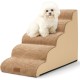 COZY KISS Dog Stairs for Small Dogs 40 cm, Pet Stairs for Couch Made of High Density Sponge, Dog Stairs Dog Ramp with Washable Cover and Non-Slip Base, 40 x 57 x 40 cm, 3 Steps, Grey COZY KISS Dog Stairs for Small Dogs 40 cm, Pet Stairs for Couch Made of High Density Sponge, Dog Stairs Dog Ramp with Washable Cover and Non-Slip Base, 40 x 57 x 40 cm, 3 Steps, Grey