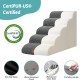 COZY KISS Dog Stairs for Small Dogs 40 cm, Pet Stairs for Couch Made of High Density Sponge, Dog Stairs Dog Ramp with Washable Cover and Non-Slip Base, 40 x 57 x 40 cm, 3 Steps, Grey COZY KISS Dog Stairs for Small Dogs 40 cm, Pet Stairs for Couch Made of High Density Sponge, Dog Stairs Dog Ramp with Washable Cover and Non-Slip Base, 40 x 57 x 40 cm, 3 Steps, Grey
