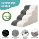 COZY KISS Dog Stairs for Small Dogs 40 cm, Pet Stairs for Couch Made of High Density Sponge, Dog Stairs Dog Ramp with Washable Cover and Non-Slip Base, 40 x 57 x 40 cm, 3 Steps, Grey COZY KISS Dog Stairs for Small Dogs 40 cm, Pet Stairs for Couch Made of High Density Sponge, Dog Stairs Dog Ramp with Washable Cover and Non-Slip Base, 40 x 57 x 40 cm, 3 Steps, Grey