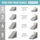 COZY KISS Dog Stairs for Small Dogs 40 cm, Pet Stairs for Couch Made of High Density Sponge, Dog Stairs Dog Ramp with Washable Cover and Non-Slip Base, 40 x 57 x 40 cm, 3 Steps, Grey COZY KISS Dog Stairs for Small Dogs 40 cm, Pet Stairs for Couch Made of High Density Sponge, Dog Stairs Dog Ramp with Washable Cover and Non-Slip Base, 40 x 57 x 40 cm, 3 Steps, Grey