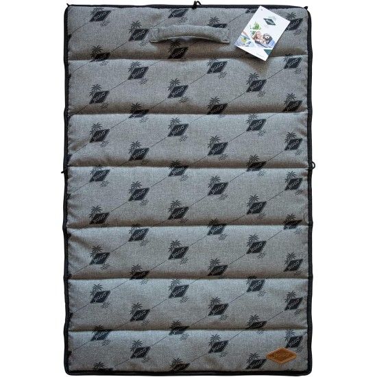 Cannes Dog Mat, Compact and Rollable Mat with Carry Handle, for Dogs and Family, Ideal for Travel, Water-Repellent on One Side, Made in EU (Large, Grey) Cannes Dog Mat, Compact and Rollable Mat with Carry Handle, for Dogs and Family, Ideal for Travel, Water-Repellent on One Side, Made in EU (Large, Grey)