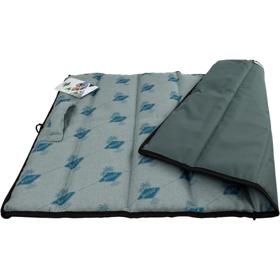 Cannes Dog Mat, Compact and Rollable Mat with Carry Handle, for Dogs and Family, Ideal for Travel, Water-Repellent on One Side, Made in EU (Large, Grey) Cannes Dog Mat, Compact and Rollable Mat with Carry Handle, for Dogs and Family, Ideal for Travel, Water-Repellent on One Side, Made in EU (Large, Grey)