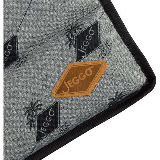 Cannes Dog Mat, Compact and Rollable Mat with Carry Handle, for Dogs and Family, Ideal for Travel, Water-Repellent on One Side, Made in EU (Large, Grey) Cannes Dog Mat, Compact and Rollable Mat with Carry Handle, for Dogs and Family, Ideal for Travel, Water-Repellent on One Side, Made in EU (Large, Grey)