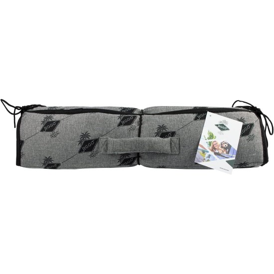 Cannes Dog Mat, Compact and Rollable Mat with Carry Handle, for Dogs and Family, Ideal for Travel, Water-Repellent on One Side, Made in EU (Large, Grey) Cannes Dog Mat, Compact and Rollable Mat with Carry Handle, for Dogs and Family, Ideal for Travel, Water-Repellent on One Side, Made in EU (Large, Grey)