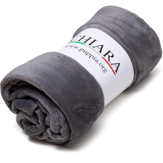 Chiara Cuddly blanket for dogs (fluffy fleece blanket, also ideal as a sofa protector or sofa throw against dog hair, cuddly blanket also for owners, size: 65 x 90 cm), colour: dark grey Chiara Cuddly blanket for dogs (fluffy fleece blanket, also ideal as a sofa protector or sofa throw against dog hair, cuddly blanket also for owners, size: 65 x 90 cm), colour: dark grey
