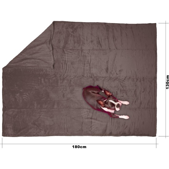 Chiara Cuddly blanket for dogs (fluffy fleece blanket, also ideal as a sofa protector or sofa throw against dog hair, cuddly blanket also for owners, size: 65 x 90 cm), colour: dark grey Chiara Cuddly blanket for dogs (fluffy fleece blanket, also ideal as a sofa protector or sofa throw against dog hair, cuddly blanket also for owners, size: 65 x 90 cm), colour: dark grey