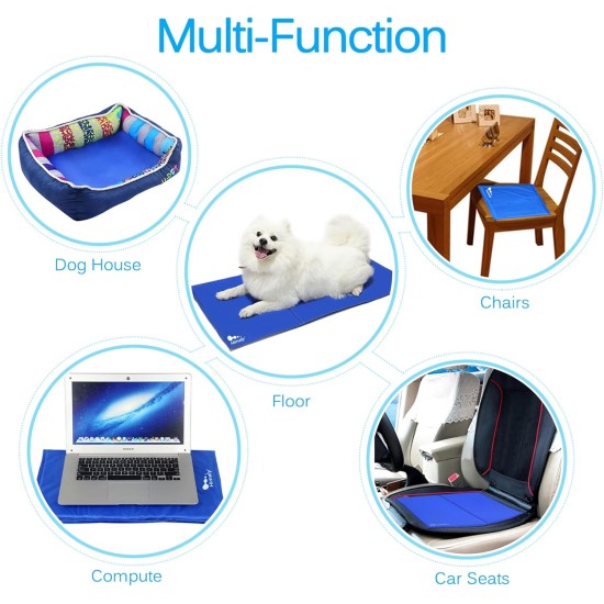 Cushion for Dogs 81 x 96 cm, Dog Mats, Cooling Mat for Dogs Cats, Dog Beds, Cat Beds, Cooling Pad for Pets, Cooling Blanket, Suitable for Home & Outdoor, Computer & Chair Sofa Mat Cooling Cushion for Dogs 81 x 96 cm, Dog Mats, Cooling Mat for Dogs Cats, Dog Beds, Cat Beds, Cooling Pad for Pets, Cooling Blanket, Suitable for Home & Outdoor, Computer & Chair Sofa Mat Cooling