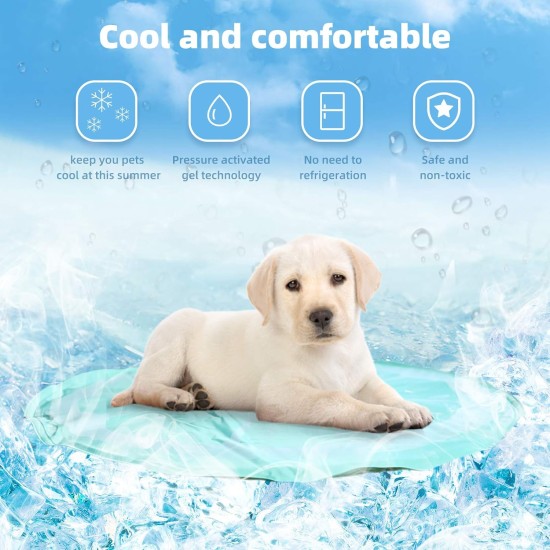 Cushion for Dogs 81 x 96 cm, Dog Mats, Cooling Mat for Dogs Cats, Dog Beds, Cat Beds, Cooling Pad for Pets, Cooling Blanket, Suitable for Home & Outdoor, Computer & Chair Sofa Mat Cooling Cushion for Dogs 81 x 96 cm, Dog Mats, Cooling Mat for Dogs Cats, Dog Beds, Cat Beds, Cooling Pad for Pets, Cooling Blanket, Suitable for Home & Outdoor, Computer & Chair Sofa Mat Cooling