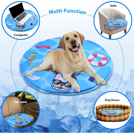Cushion for Dogs 81 x 96 cm, Dog Mats, Cooling Mat for Dogs Cats, Dog Beds, Cat Beds, Cooling Pad for Pets, Cooling Blanket, Suitable for Home & Outdoor, Computer & Chair Sofa Mat Cooling Cushion for Dogs 81 x 96 cm, Dog Mats, Cooling Mat for Dogs Cats, Dog Beds, Cat Beds, Cooling Pad for Pets, Cooling Blanket, Suitable for Home & Outdoor, Computer & Chair Sofa Mat Cooling