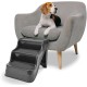 DUVO+ Easy-Up Dog Stairs 49 x 39 x 39 cm Black