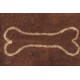 Dirty Dog Doormat 'PAW' 88x68 cm brown
