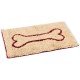 Dirty Dog Doormat 'PAW' 88x68 cm brown