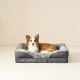 EHEYCIGA Orthopaedic Dog Bed for Large Dogs, Memory Foam Washable and Waterproof Dog Basket with 4 Edges, Non-Slip Dog Sofa, Grey, 106.5 x 76 x 18.5 cm EHEYCIGA Orthopaedic Dog Bed for Large Dogs, Memory Foam Washable and Waterproof Dog Basket with 4 Edges, Non-Slip Dog Sofa, Grey, 106.5 x 76 x 18.5 cm