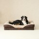 EHEYCIGA Orthopaedic Dog Bed for Large Dogs, Memory Foam Washable and Waterproof Dog Basket with 4 Edges, Non-Slip Dog Sofa, Grey, 106.5 x 76 x 18.5 cm EHEYCIGA Orthopaedic Dog Bed for Large Dogs, Memory Foam Washable and Waterproof Dog Basket with 4 Edges, Non-Slip Dog Sofa, Grey, 106.5 x 76 x 18.5 cm