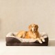 EHEYCIGA Orthopaedic Dog Bed for Large Dogs, Memory Foam Washable and Waterproof Dog Basket with 4 Edges, Non-Slip Dog Sofa, Grey, 106.5 x 76 x 18.5 cm EHEYCIGA Orthopaedic Dog Bed for Large Dogs, Memory Foam Washable and Waterproof Dog Basket with 4 Edges, Non-Slip Dog Sofa, Grey, 106.5 x 76 x 18.5 cm