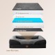 EHEYCIGA Orthopaedic Dog Bed for Large Dogs, Memory Foam Washable and Waterproof Dog Basket with 4 Edges, Non-Slip Dog Sofa, Grey, 106.5 x 76 x 18.5 cm EHEYCIGA Orthopaedic Dog Bed for Large Dogs, Memory Foam Washable and Waterproof Dog Basket with 4 Edges, Non-Slip Dog Sofa, Grey, 106.5 x 76 x 18.5 cm