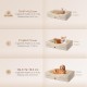 EHEYCIGA Orthopaedic Dog Bed for Large Dogs, Memory Foam Washable and Waterproof Dog Basket with 4 Edges, Non-Slip Dog Sofa, Grey, 106.5 x 76 x 18.5 cm EHEYCIGA Orthopaedic Dog Bed for Large Dogs, Memory Foam Washable and Waterproof Dog Basket with 4 Edges, Non-Slip Dog Sofa, Grey, 106.5 x 76 x 18.5 cm