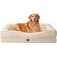 EHEYCIGA Orthopaedic Dog Bed for Large Dogs, Memory Foam Washable and Waterproof Dog Basket with 4 Edges, Non-Slip Dog Sofa, Grey, 106.5 x 76 x 18.5 cm EHEYCIGA Orthopaedic Dog Bed for Large Dogs, Memory Foam Washable and Waterproof Dog Basket with 4 Edges, Non-Slip Dog Sofa, Grey, 106.5 x 76 x 18.5 cm