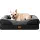 EHEYCIGA Orthopaedic Dog Bed for Large Dogs, Memory Foam Washable and Waterproof Dog Basket with 4 Edges, Non-Slip Dog Sofa, Grey, 106.5 x 76 x 18.5 cm EHEYCIGA Orthopaedic Dog Bed for Large Dogs, Memory Foam Washable and Waterproof Dog Basket with 4 Edges, Non-Slip Dog Sofa, Grey, 106.5 x 76 x 18.5 cm