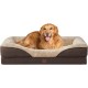 EHEYCIGA Orthopaedic Dog Bed for Large Dogs, Memory Foam Washable and Waterproof Dog Basket with 4 Edges, Non-Slip Dog Sofa, Grey, 106.5 x 76 x 18.5 cm EHEYCIGA Orthopaedic Dog Bed for Large Dogs, Memory Foam Washable and Waterproof Dog Basket with 4 Edges, Non-Slip Dog Sofa, Grey, 106.5 x 76 x 18.5 cm