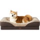 EHEYCIGA Orthopaedic Dog Bed for Large Dogs, Memory Foam Washable and Waterproof Dog Basket with 4 Edges, Non-Slip Dog Sofa, Grey, 106.5 x 76 x 18.5 cm EHEYCIGA Orthopaedic Dog Bed for Large Dogs, Memory Foam Washable and Waterproof Dog Basket with 4 Edges, Non-Slip Dog Sofa, Grey, 106.5 x 76 x 18.5 cm