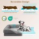 EHEYCIGA Orthopaedic Dog Bed for Small Dogs, Memory Foam Washable and Waterproof Dog Basket with 4 Edges, Non-Slip Dog Sofa, Grey, 76 x 51 x 16.5 cm EHEYCIGA Orthopaedic Dog Bed for Small Dogs, Memory Foam Washable and Waterproof Dog Basket with 4 Edges, Non-Slip Dog Sofa, Grey, 76 x 51 x 16.5 cm