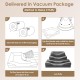 EHEYCIGA Orthopaedic Dog Bed for Small Dogs, Memory Foam Washable and Waterproof Dog Basket with 4 Edges, Non-Slip Dog Sofa, Grey, 76 x 51 x 16.5 cm EHEYCIGA Orthopaedic Dog Bed for Small Dogs, Memory Foam Washable and Waterproof Dog Basket with 4 Edges, Non-Slip Dog Sofa, Grey, 76 x 51 x 16.5 cm