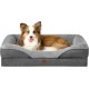 EHEYCIGA Orthopaedic Dog Bed for Small Dogs, Memory Foam Washable and Waterproof Dog Basket with 4 Edges, Non-Slip Dog Sofa, Grey, 76 x 51 x 16.5 cm EHEYCIGA Orthopaedic Dog Bed for Small Dogs, Memory Foam Washable and Waterproof Dog Basket with 4 Edges, Non-Slip Dog Sofa, Grey, 76 x 51 x 16.5 cm