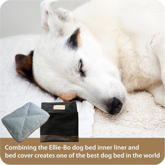 Ellie-Bo Black & Brown Stripe Dog Bed Replacement Cover 87cm x 57cm Large Ellie-Bo Black & Brown Stripe Dog Bed Replacement Cover 87cm x 57cm Large