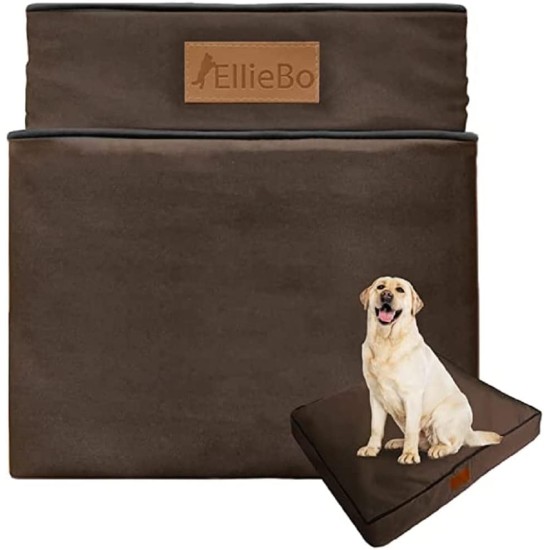 Ellie-Bo REPLACEMENT WATERPROOF DOG BED COVER 48" 46" x 30" XXL BROWN Ellie-Bo REPLACEMENT WATERPROOF DOG BED COVER 48" 46" x 30" XXL BROWN