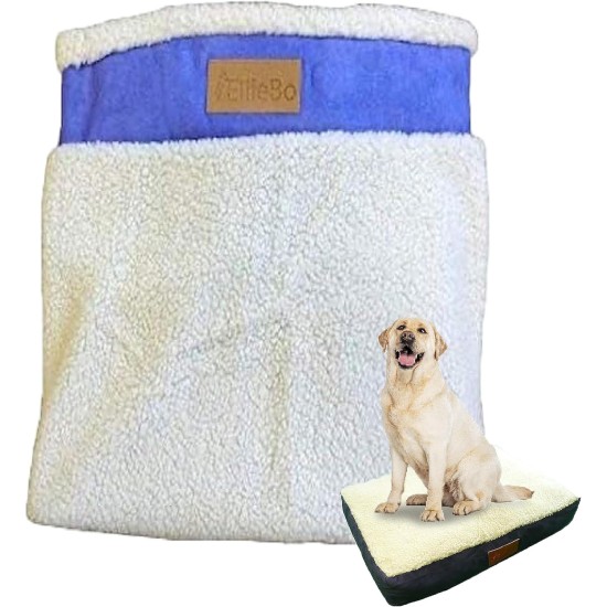 Ellie-Bo Replacement Cow Hide Dog Bed Cover, 87 x 57 cm, Large Ellie-Bo Replacement Cow Hide Dog Bed Cover, 87 x 57 cm, Large