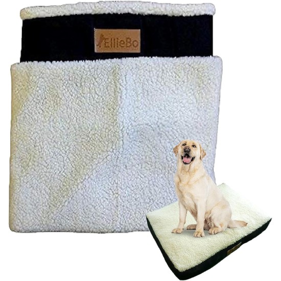 Ellie-Bo Replacement Cow Hide Dog Bed Cover, 87 x 57 cm, Large Ellie-Bo Replacement Cow Hide Dog Bed Cover, 87 x 57 cm, Large