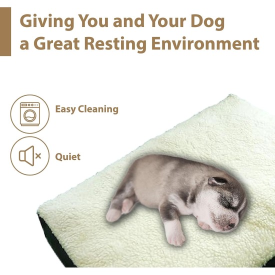 Ellie-Bo Replacement Cow Hide Dog Bed Cover, 87 x 57 cm, Large Ellie-Bo Replacement Cow Hide Dog Bed Cover, 87 x 57 cm, Large