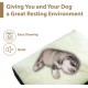 Ellie-Bo Replacement Cow Hide Dog Bed Cover, 87 x 57 cm, Large Ellie-Bo Replacement Cow Hide Dog Bed Cover, 87 x 57 cm, Large