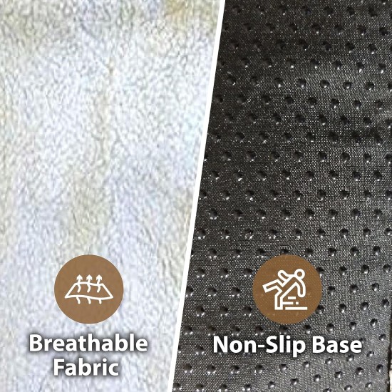 Ellie-Bo Replacement Dog Bed Cover with Faux Suede and Sheepskin, 87 x 57 cm, Large, Black Ellie-Bo Replacement Dog Bed Cover with Faux Suede and Sheepskin, 87 x 57 cm, Large, Black