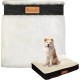 Ellie-Bo Replacement Dog Bed Cover with Faux Suede and Sheepskin, 87 x 57 cm, Large, Black Ellie-Bo Replacement Dog Bed Cover with Faux Suede and Sheepskin, 87 x 57 cm, Large, Black