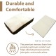Ellie-Bo Replacement Dog Bed Cover with Faux Suede and Sheepskin Topping, 87 x 57 cm, Large, Brown Ellie-Bo Replacement Dog Bed Cover with Faux Suede and Sheepskin Topping, 87 x 57 cm, Large, Brown