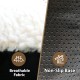 Ellie-Bo Replacement Dog Bed Cover with Faux Suede and Sheepskin Topping, 87 x 57 cm, Large, Brown Ellie-Bo Replacement Dog Bed Cover with Faux Suede and Sheepskin Topping, 87 x 57 cm, Large, Brown