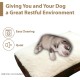 Ellie-Bo Replacement Dog Bed Cover with Faux Suede and Sheepskin Topping, 87 x 57 cm, Large, Brown Ellie-Bo Replacement Dog Bed Cover with Faux Suede and Sheepskin Topping, 87 x 57 cm, Large, Brown