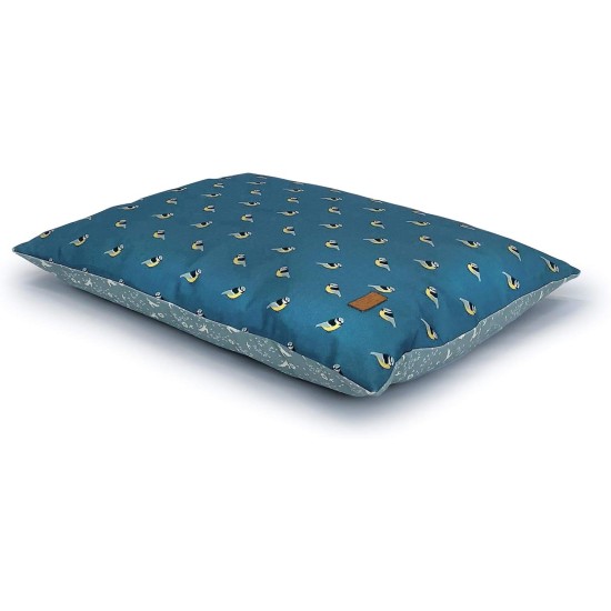 FATFACE Flying Birds Super Soft Sustainable Large Dog Blanket - Blue/Teal FATFACE Flying Birds Super Soft Sustainable Large Dog Blanket - Blue/Teal