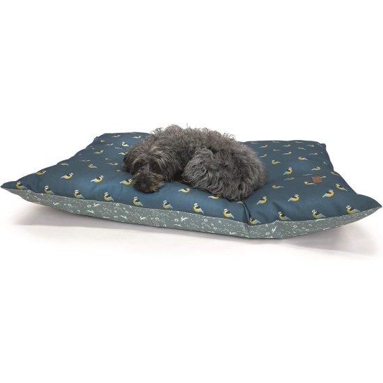 FATFACE Flying Birds Super Soft Sustainable Large Dog Blanket - Blue/Teal FATFACE Flying Birds Super Soft Sustainable Large Dog Blanket - Blue/Teal