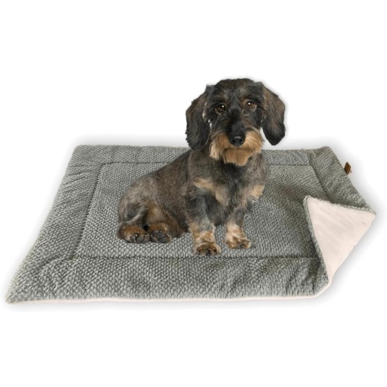 FLUFFINO® Dog Blanket - Fluffy, Soft and Washable (Size: L, M, S; Colour: Grey or Green) - Faux Suede For Increased Slip Resistance - For Large and Small Dogs or Cats - Dog Mat / Cushion / Cat Blanket FLUFFINO® Dog Blanket - Fluffy, Soft and Washable (Size: L, M, S; Colour: Grey or Green) - Faux Suede For Increased Slip Resistance - For Large and Small Dogs or Cats - Dog Mat / Cushion / Cat Blanket