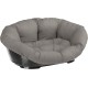 Ferplast 70228099 Plastic bed sofa for dogs and cats with removable cotton cover, gray, 85x62x28.5 cm Ferplast 70228099 Plastic bed sofa for dogs and cats with removable cotton cover, gray, 85x62x28.5 cm