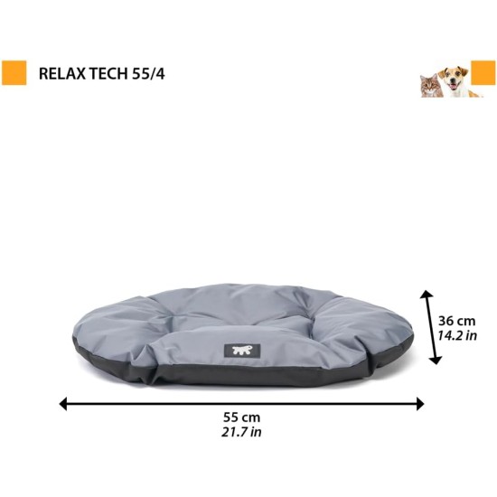 Ferplast Dog Cushion Dog Sofa Dog Bed for Large Dogs Dog Basket Removable Cover Orthopaedic Dog Bed Dog Mattress Washable Dog Mat Waterproof 110 x 70 x H 8 cm Grey Ferplast Dog Cushion Dog Sofa Dog Bed for Large Dogs Dog Basket Removable Cover Orthopaedic Dog Bed Dog Mattress Washable Dog Mat Waterproof 110 x 70 x H 8 cm Grey