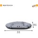 Ferplast Dog Cushion Dog Sofa Dog Bed for Large Dogs Dog Basket Removable Cover Orthopaedic Dog Bed Dog Mattress Washable Dog Mat Waterproof 110 x 70 x H 8 cm Grey