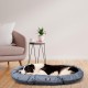 Ferplast Dog Cushion Dog Sofa Dog Bed for Large Dogs Dog Basket Removable Cover Orthopaedic Dog Bed Dog Mattress Washable Dog Mat Waterproof 110 x 70 x H 8 cm Grey
