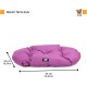 Ferplast Dog Cushion Dog Sofa Dog Bed for Large Dogs Dog Basket Removable Cover Orthopaedic Dog Bed Dog Mattress Washable Dog Mat Waterproof 110 x 70 x H 8 cm Grey